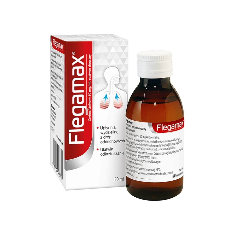 Flegamax 50 mg/ml, Lösung zum Einnehmen, 120 ml