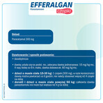 Efferalgan 300 mg, rectal suppositories, 10 pieces