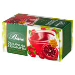 Bi Fix, Premium Cranberry cu rodie, ceai de fructe, 20 pliculețe