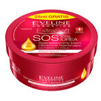 Eveline Cosmetics Extra Soft SOS, crème régénératrice intensive spécialisée, pour le visage et le corps, 10% d'urée, 200 ml