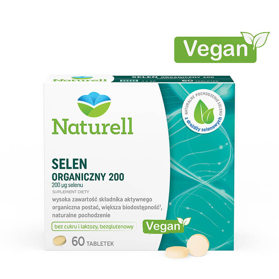 Naturell Organisches Selen 200, 60 Tabletten