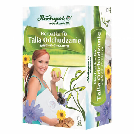 Herbapol Talia Odchudzanie, kruiden-fruit fix thee, 2 g x 20 builtjes