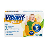 Vibovit Bobas, für Kinder von 2 bis 4 Jahren, Vanillegeschmack, 14 Beutel