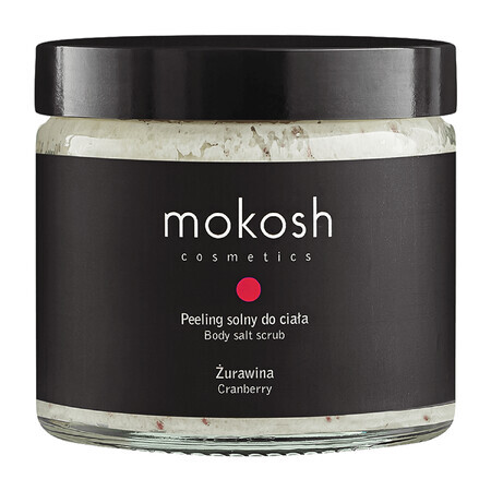 Mokosh, body scrub with salt, cranberry, 300 g