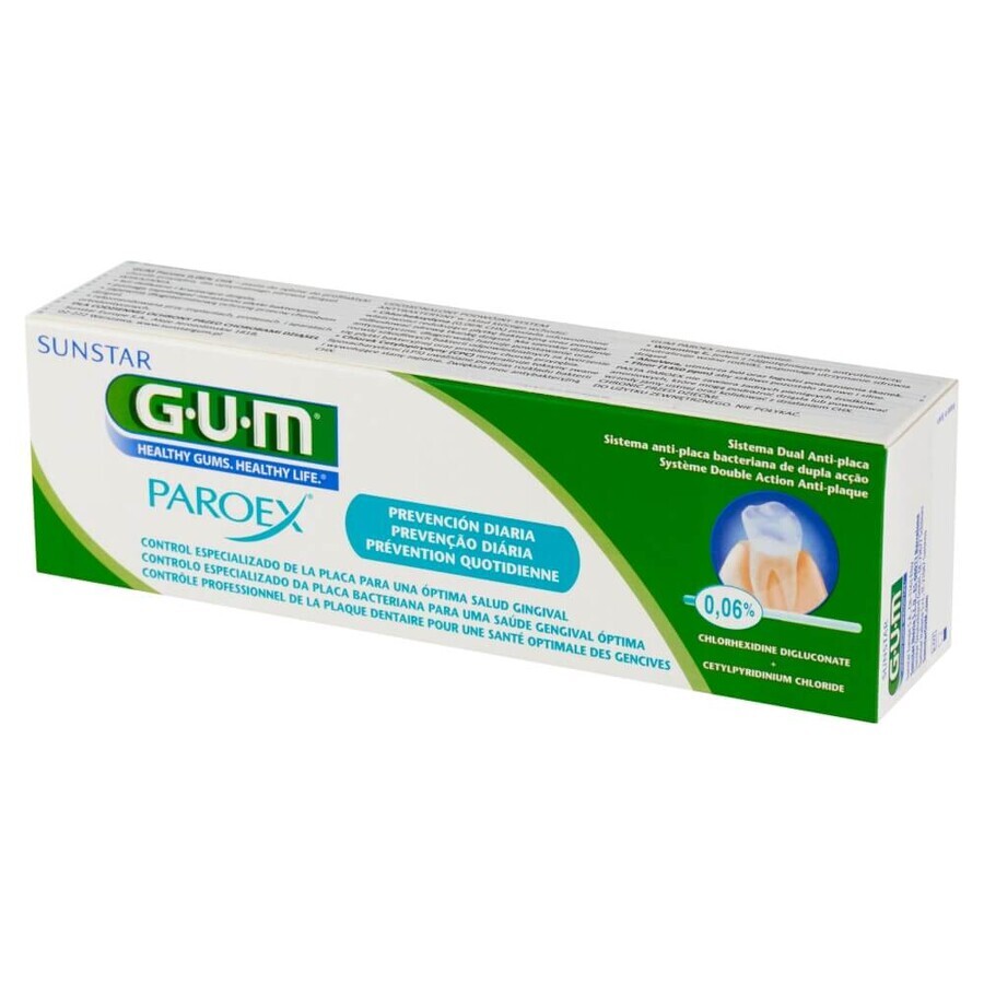 Sunstar Gum Paroex 0,06%, Zahnpasta, Tägliche Pflege, 75 ml