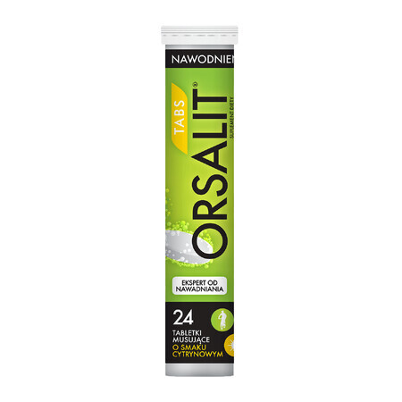 Orsalit Tabs, arôme citron, 24 comprimés effervescents