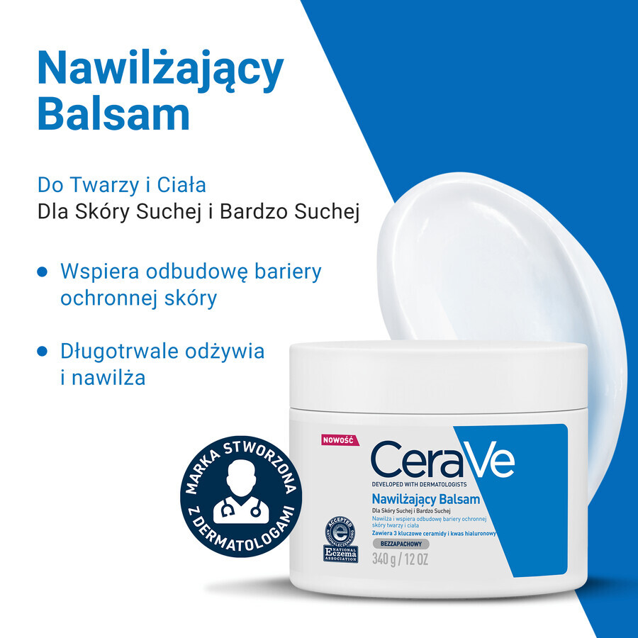 CeraVe, lozione idratante per viso e corpo con ceramidi, per pelli secche e molto secche, 177 ml