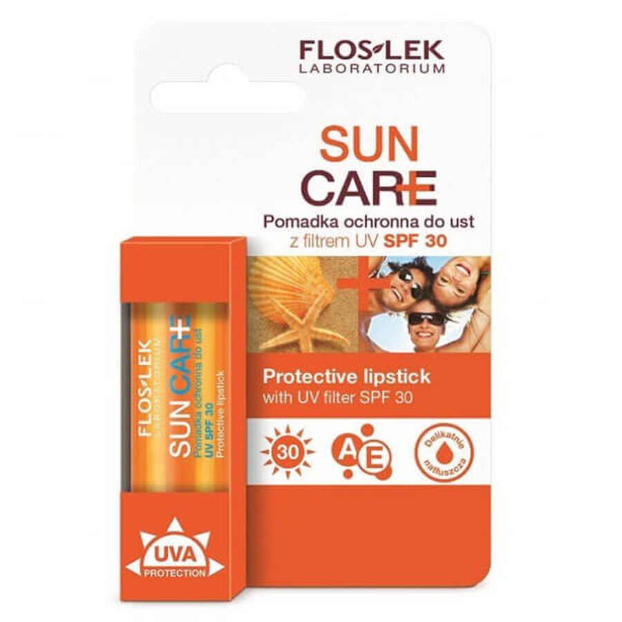 Flos-Lek Sun Care rouge à lèvres protecteur, SPF 30, 1 pièce