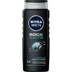 Nivea Men, Gel douche 3-en-1 pour le visage, le corps et les cheveux, sels de roche, 500 ml