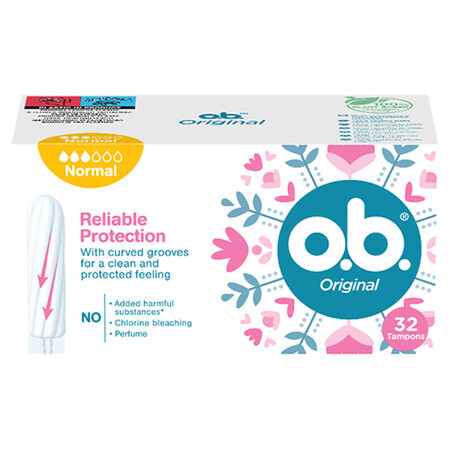 O.B. Original, Hygienetampons, Normal, 32 Stück