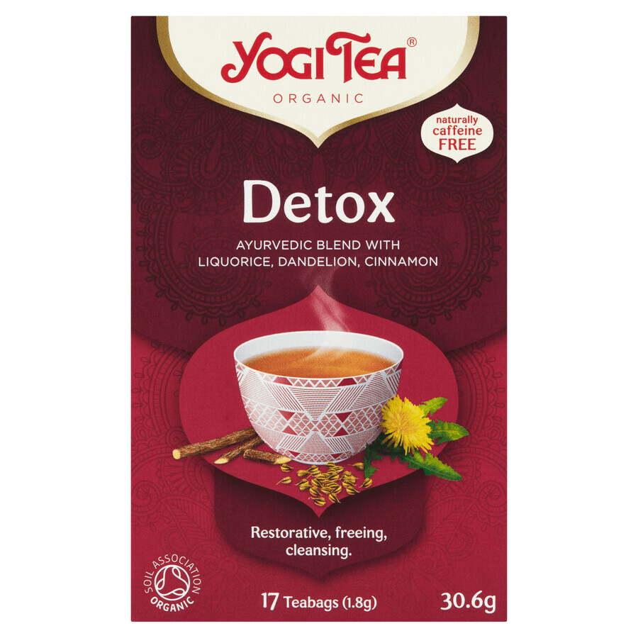 Yogi Tea Detox, Entgiftungstee BIO, 1,8 g x 17 Beutel