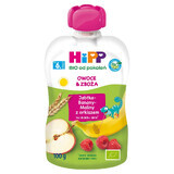 HiPP Fructe și cereale Bio, mere, banane, zmeură cu spelt, după 6 luni, 100 g