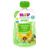 HiPP Sport Bio mousse de fructe, pere, banane, struguri cu ovăz, după 1 an, 120 g