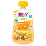 HiPP Sport Bio mousse de fructe, banane, pere, portocale, mango cu orez, după 1 an, 120 g