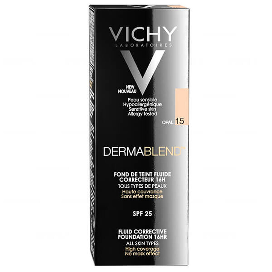 Vichy Dermablend, fluide correcteur, 15 Opal, 30 ml