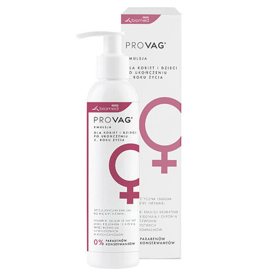 PrOVAg, specialized intimate hygiene emulsion for women and children from 1 year of age, 300 ml