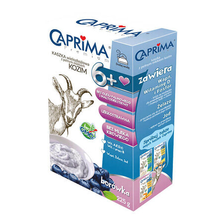 Caprima Premium Brei mit Ziegenvollmilch, Heidelbeere, nach 6 Monaten, 225 g