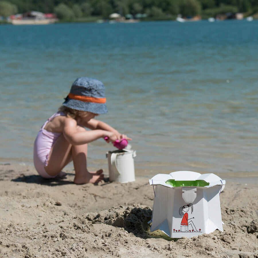 Tron Eko, Einweg-Kinder-Reisetöpfchen, weiß, 1 Stück