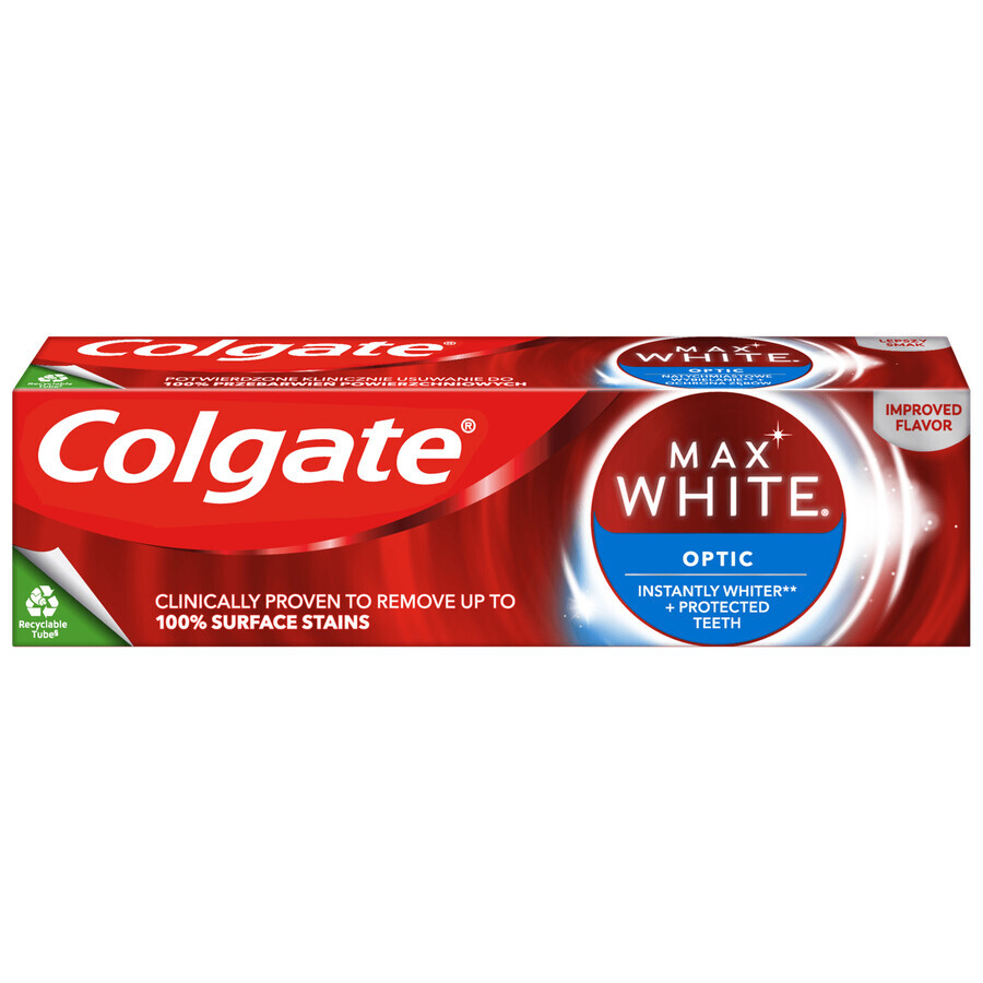 Colgate Max White One Optic, dentifricio sbiancante, 75 ml