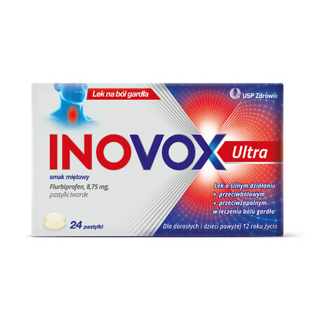 Inovox Ultra 8.75 mg, peppermint flavor, 24 tablets