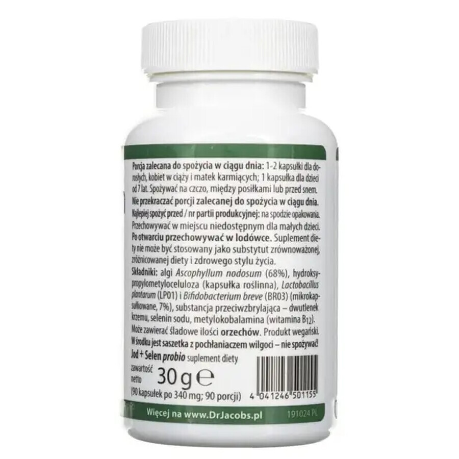 Dr. Jacob's Iodine + Selenium Probio, 90 capsules