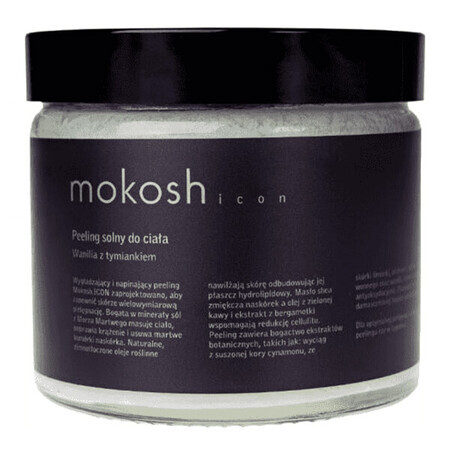 Mokosh Icon, salt body scrub, vanilla and thyme, 300 g