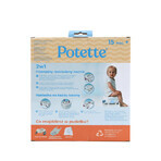 Potette Plus, Babytöpfchen und Toilettensitz 2in1, grau und weiß, 1 Stück