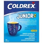 Coldrex Junior C 300 mg + 20 mg +5 mg, Pulver zum Einnehmen für Kinder von 6-12 Jahren, Zitronengeschmack, 10 Beutel