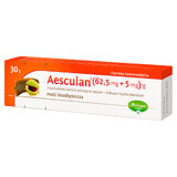 Aesculan (62,5 mg + 5mg)/g, rectale zalf, 30 g