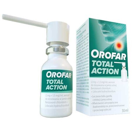 Orofar Total Action (2 mg + 1.5 mg)/ml, oral spray, 30 ml