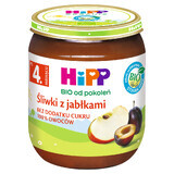 HiPP Owoce Bio, prune și mere, după 4 luni, 125 g