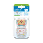 Dr Brown's, orthodontic teat, Classic, 0-6 months, Boy, PV12015, 2 pieces