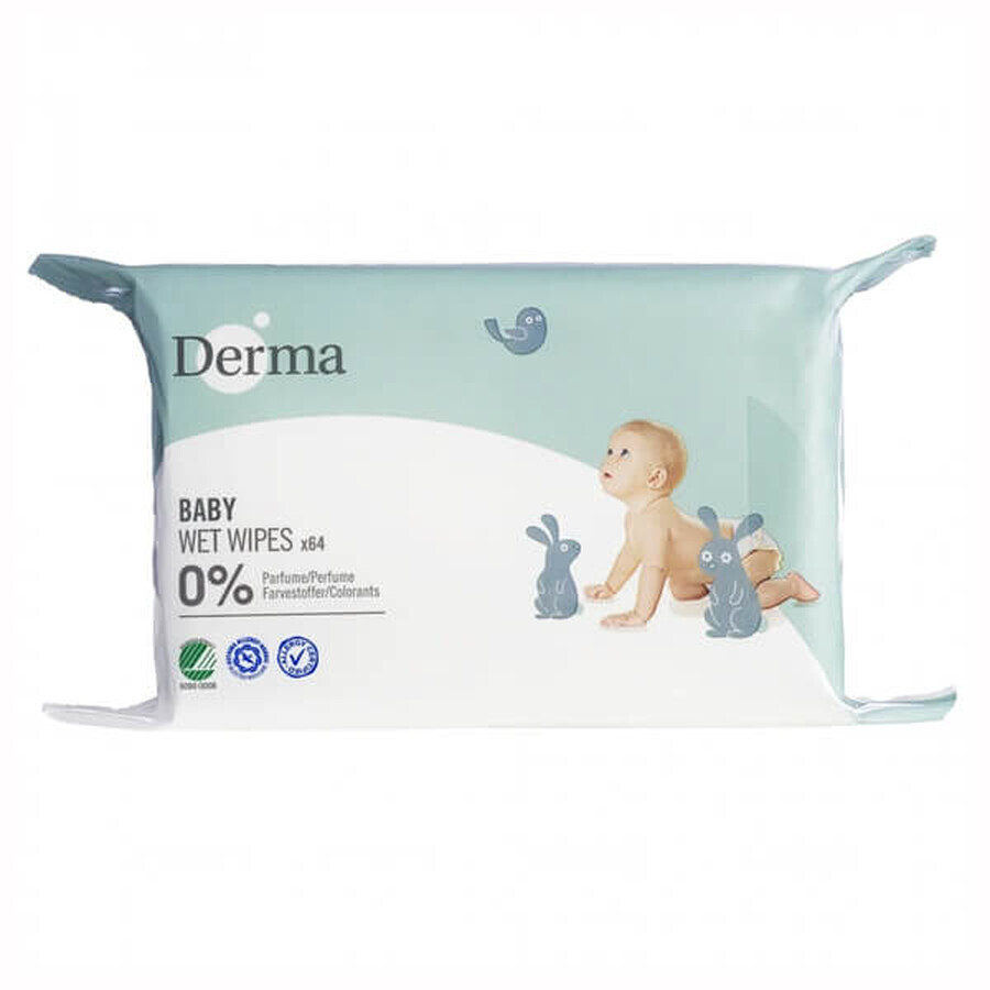 Derma Eco Baby, unguent calmant, 100 ml + cremă de îngrijire, 100 ml, + șampon-săpun, 150 ml + șervețele umede, 64 bucăți