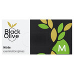 Doman Black Olive Nitrile Gloves Non Sterile Powder Free Black Size M 100 Pieces