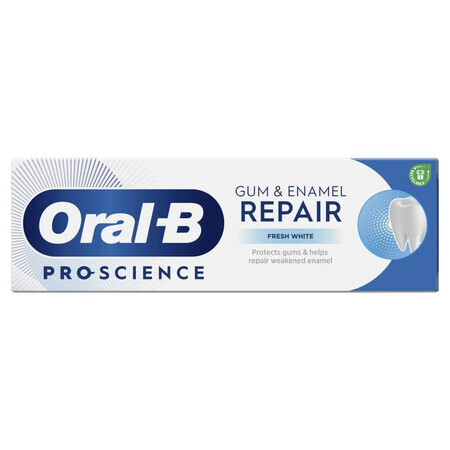 Oral-B tandvlees &amp; glazuur reparatie, tandpasta, Fresh White, 75 ml