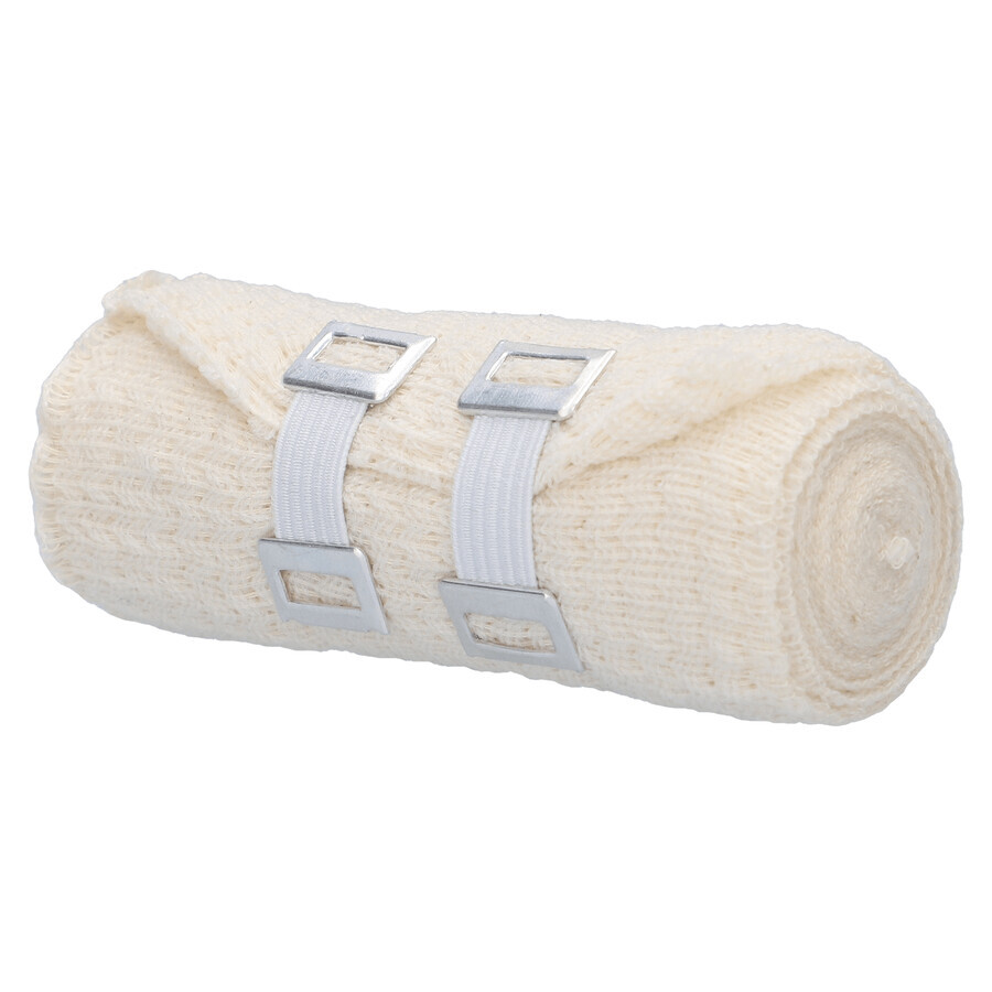 SEMA Protect, bandaj elastic cu 2 închizători, 10 cm x 5 m, 1 buc