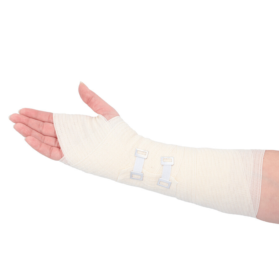 SEMA Protect, elastische Bandage mit 2 Verschlüssen, 10 cm x 5 m, 1 Stück