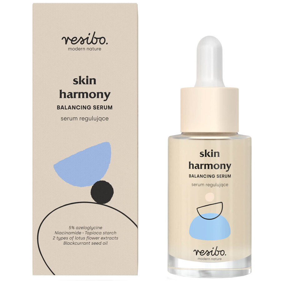 Resibo Skin Harmony, sérum normalizador, control de sebo + imperfecciones, 30 ml