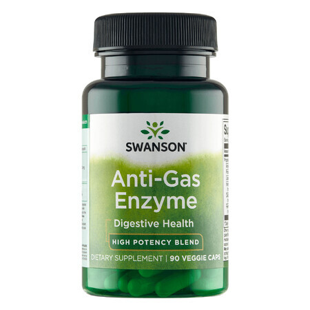 Swanson Anti-Gas-Enzyme, 90 pflanzliche Kapseln