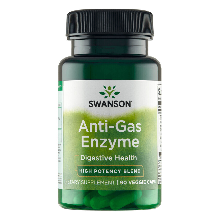 Swanson Anti-Gas-Enzyme, 90 pflanzliche Kapseln