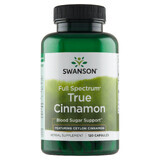 Swanson Full Spectrum True Cinnamon, Ceylon Cinnamon, 120 Capsules