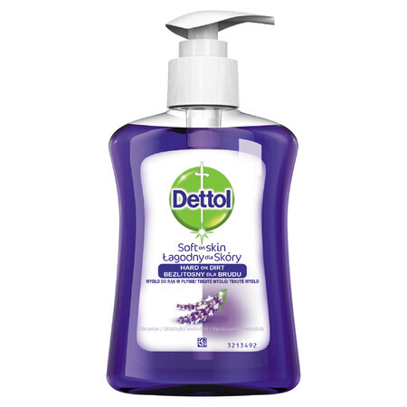 Dettol, savon liquide antibactérien, apaisant, 250 ml