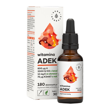 Aura Herbals Vitamin ADEK, Tropfen, 30 ml 