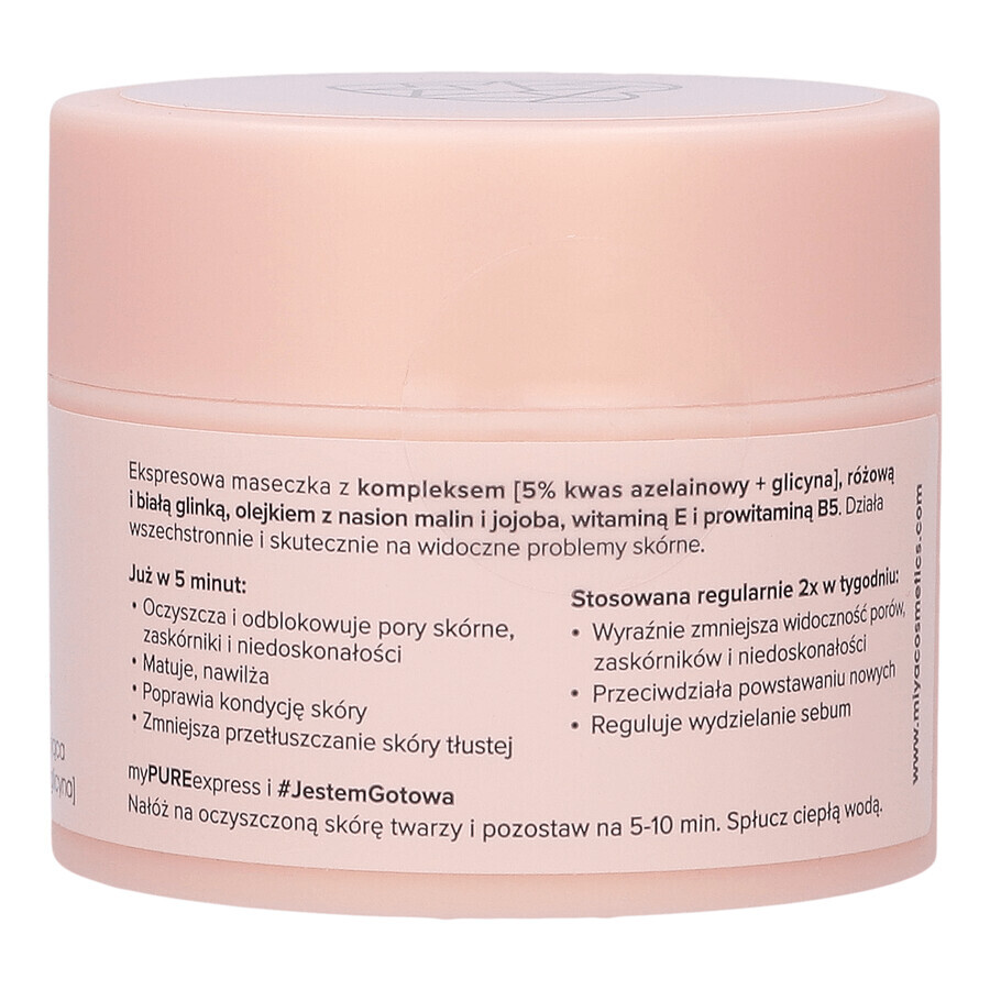 Miya myPUREexpress, mascarilla limpiadora de 5 minutos, 50 g