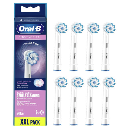 Oral-B, Ersatzaufsätze für Sensi UltraThin elektrische Zahnbürste, EB 60-8, 8 Stück