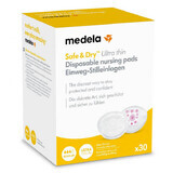 Medela, discos absorbentes desechables, superfinos, Safe & Dry, 30 unidades