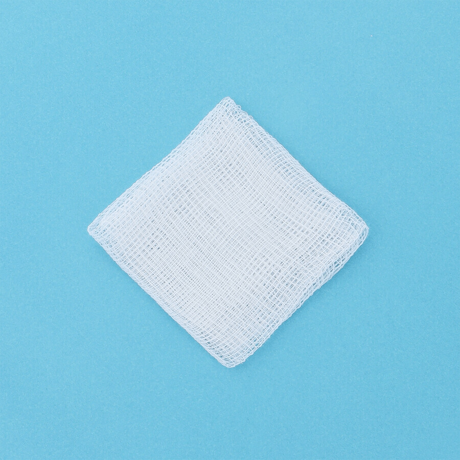 SEMA Protect, non-sterile gauze pads, 17 threads, 8 layers, 5 cm x 5 cm, 100 pieces