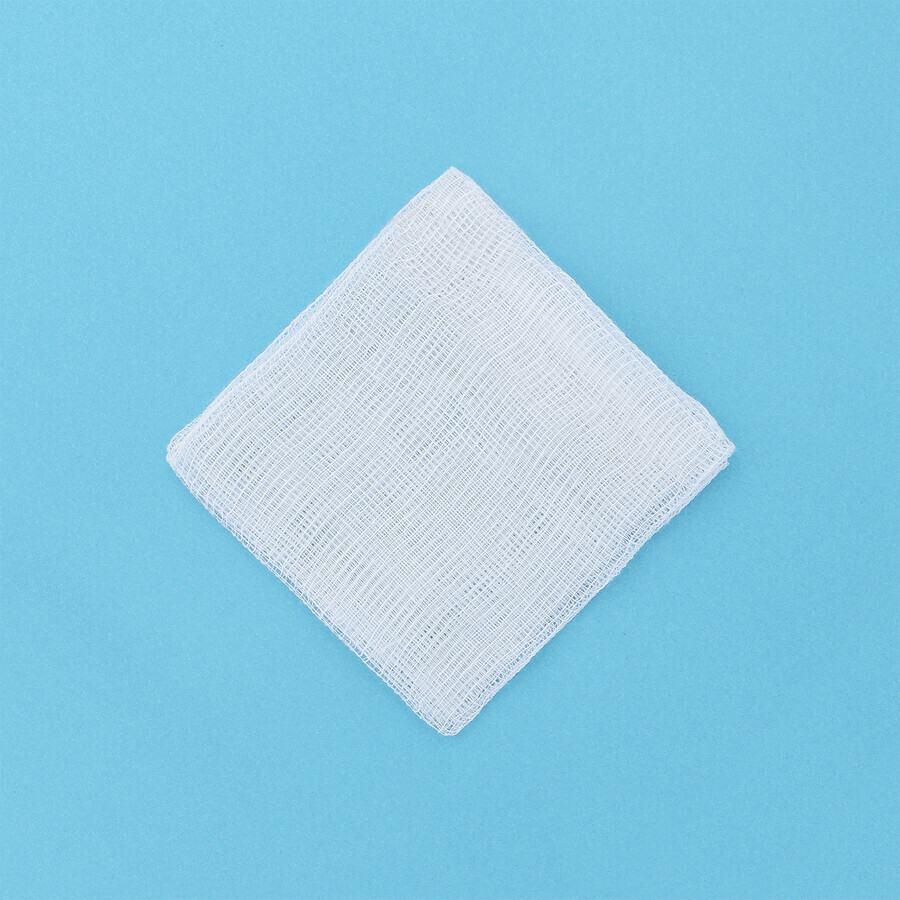 SEMA Protect, non-sterile gauze pads, 17 threads, 8 layers, 7.5 cm x 7.5 cm, 100 pieces