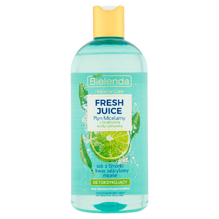 Bielenda Fresh Juice, liquido micellare detossinante, lime, 500 ml