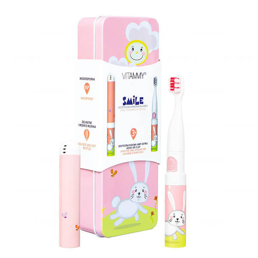 Vitammy Smile, brosse à dents sonique pour enfants, lapin, à partir de 3 ans, set, 1 pièce